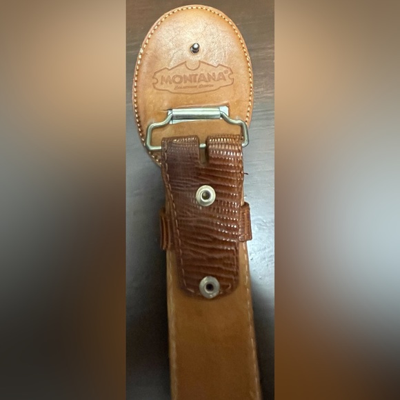 Montana Genuine Lizard Belt Size 44 - Picture 4 of 6